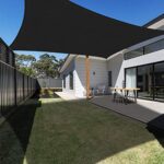 Ankuka Sonnensegel Wasserdicht 3x5m Schwarz Sonnensegel Rechteckig mit Seile Sonnensegel Balkon 98% UV Schutz Geeignet für Garten Terrasse und Camping  